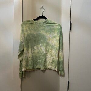 Richer Poorer Green Tie Dye Cotton Shirt, Size XS